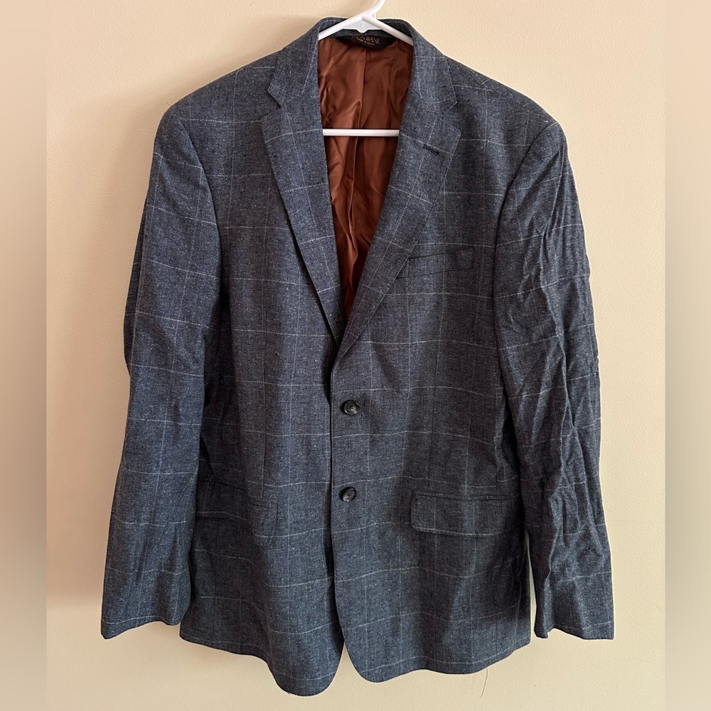 Jos. A. Bank Gray Plaid Blazer